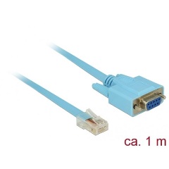 Delock Serial RS-232 -> Serial RS-232 RJ45 F/M adatkábel 1m kék