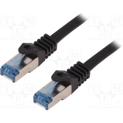 LogiLink RJ45 CAT6A 10Gb FTP M/M adatkábel 15m fekete