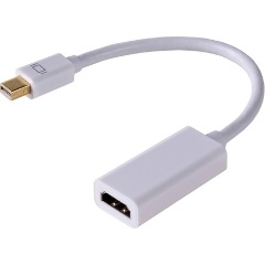 Akyga AK-AD-38 Displayport mini -> HDMI M/F adapter 0.2m fehér