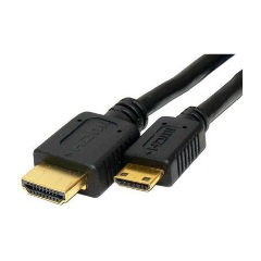 Akyga HDMI 1.4 -> HDMI mini C M/M video jelkábel 1m fekete