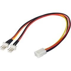 Akyga Power 3pin -> Power 3pin PWM Power 3pin F/M adapter 0.2m