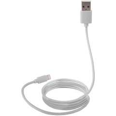 Canyon Ultra-kompact MFI Lightning -> USB-A 2.0 M/M adatkábel 1m fehér