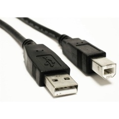 Akyga USB-A 2.0 -> USB-B 2.0 M/M adatkábel 3m fekete