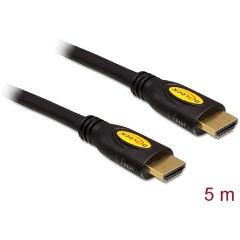 Delock HDMI Ethernet -> HDMI Ethernet M/M video kábel 5m fekete