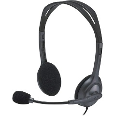 Logitech H111 fejhallgató headset fekete