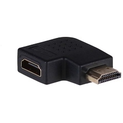 Akyga AK-AD-45 HDMI 1.4 -> HDMI 1.4 M/F adapter fekete 90°