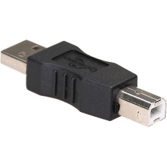 Akyga AK-AD-29 USB-A 2.0 -> USB-B 2.0 M/M adapter fekete