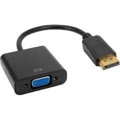 Akyga Displayport -> VGA M/F adapter 0.15m fekete