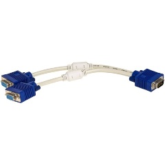 Akyga AK-AD-20 VGA -> 2db VGA M/F splitter 0.2m fehér