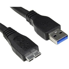 Akyga AK-USB-13 USB-A 3.0 -> USB-B 3.0 micro M/M adatkábel 1.8m fekete