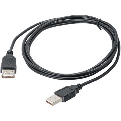 Akyga AK-USB-07 USB-A 2.0 -> USB-A 2.0 M/F hosszabbító 1.8m fekete