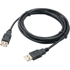 Akyga AK-USB-19 USB-A 2.0 -> USB-A 2.0 M/F adatkábel hosszabbító 3m fekete