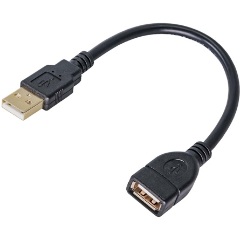 Akyga AK-USB-23 USB-A 2.0 - USB-A 2.0 M/F 0.15m