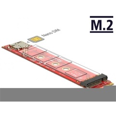 Delock M.2 B -> M.2 B Nano SIM M/F adapter 22110