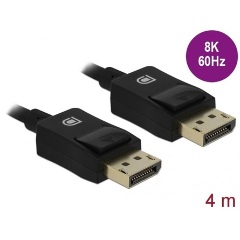 Delock DisplayPort 1.4 -> DisplayPort 1.4 M/M video kábel 4m fekete Coaxial