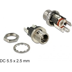 Delock DC bulkhead anya csatlakozó 5,5 x 2,5 x 9,5 mm dugóméretű anya