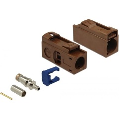 Delock FAKRA F 25 mm (hosszú) anya a krimpeléshez