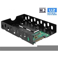 Delock U.2 SFF-8639 - M.2 NVMe (M kulcs) átalakító 3.5? kerettel