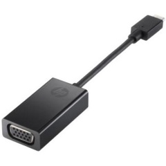 HP USB-C -> VGA M/F adapter 0.15m fekete