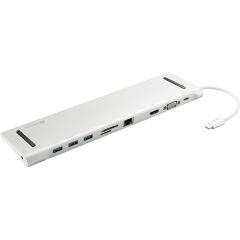 Sandberg 10-in-1 USB-C dokkoló ezüst