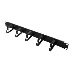 Logilink 19" Cable Organizer 1U w. steel brackets, black