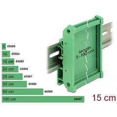 Delock Laprögzítő 15 cm hosszú DIN Rail-ekhez