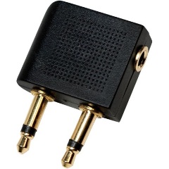 LogiLink 2db Jack 3,5mm -> 1db Jack stereo 3,5mm (3pin) M/F adapter fekete