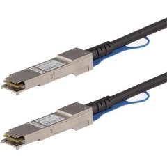 StarTech QSFP+ -> QSFP+ M/M adatkábel Direct Attach (DAC) 0.5m fekete 40Gbps