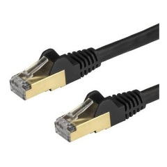 StarTech RJ45 CAT6A 10Gb STP -> RJ45 CAT6A 10Gb STP M/M adatkábel 2m fekete