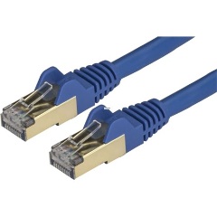 StarTech RJ45 CAT6A 10Gb STP -> RJ45 CAT6A 10Gb STP M/M adatkábel 2m kék