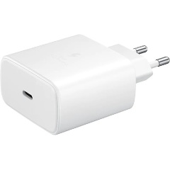 SAMSUNG hálózati töltő Type-C aljzat 45W, PD gyorstöltő + 100cm Type-C kábel, FEHÉR