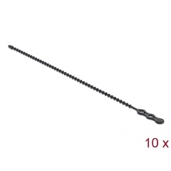 Delock Újrahasználható kötöző Hx 210 x Sz 4,5 mm 10 db. fekete