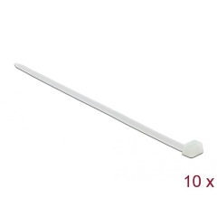 Delock Kábelkötegelő 920 x 9 mm (H x Sz), 10 darab fehér