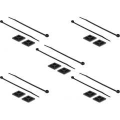 Delock Kábelkötegelő talp 28 x 28 mm, kábelkötegelővel, melynek hossza 300 mm x szélessége 3,4 mm fe
