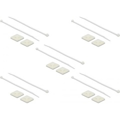 Delock Kábelkötegelő talp 30 x 30 mm, kábelkötegelővel, melynek hossza 200 mm x szélessége 4,8 mm fe
