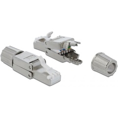 Delock RJ45 dugó Cat.6 STP szerszám nélkül szerelhető