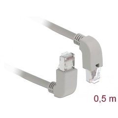 Delock RJ45 CAT5e SF/UTP -> RJ45 CAT5e SF/UTP M/M adatkábel 0.5m szürke