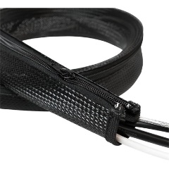 Logilink Cable FlexWrap with Zipper, 1,0m,30mm, black