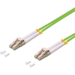 LogiLink LC/UPC duplex -> LC/UPC duplex M/M adatkábel 1m zöld OM5, 50/125µ