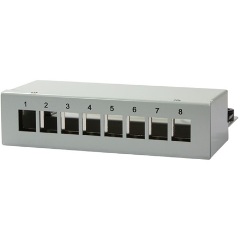 Logilink Keystone Desktop/Surface Mount Box for  8 Keystone Modules