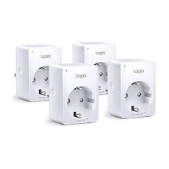 TP-Link Tapo P100 smart home 1db villásdugó CEE 7/3 (EU) smart plug fehér (4db)