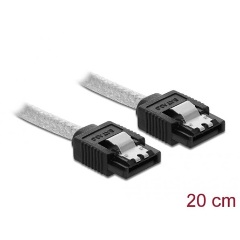 Delock SATA3 -> SATA3 M/M adatkábel 0.2m átlátszó