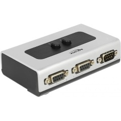 Delock RS-232 / RS-422 / RS-485 soros kapcsoló, 2 port, manuális