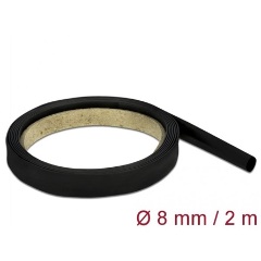 Delock Fekete hőcsökkentő cső 2 m x 8 mm