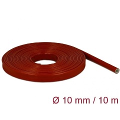 Delock Tűzvédelmi szilikon borítású takarás 10 m x 10 mm piros