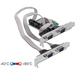 Delock soros 4-port PCIe x1 bővítőkártya