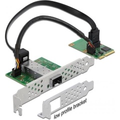 Delock 1Gb/s Mini PCIe x1 SFP hálózati adapter