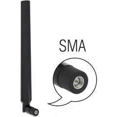 Delock LTE antenna SMA-dugó 1,9 - 2,3 dBi irányított, csuklós csatlakozó, fekete
