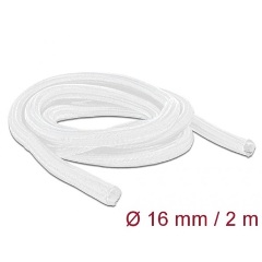 Delock Fonott kábelharisnya önzáródó 2 m x 16 mm fehér