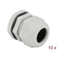 Delock PG25 tömszelence 10 db. szürke